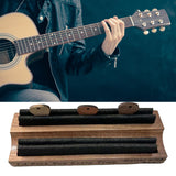 Maxbell Instrument Stand Clip Guitar Player Accessory Organizer Wooden for Guitarist Long light wood