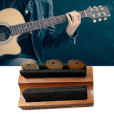 Maxbell Instrument Stand Clip Guitar Player Accessory Organizer Wooden for Guitarist Short light wood