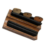 Maxbell Instrument Stand Clip Guitar Player Accessory Organizer Wooden for Guitarist Short dark wood