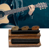 Maxbell Instrument Stand Clip Guitar Player Accessory Organizer Wooden for Guitarist Short dark wood