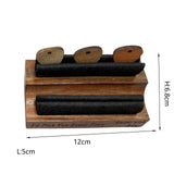Maxbell Instrument Stand Clip Guitar Player Accessory Organizer Wooden for Guitarist Short dark wood
