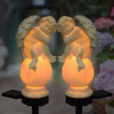 Maxbell Solar Powered Garden Stake Angel Lighting Waterproof for Walkway