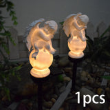 Maxbell Solar Powered Garden Stake Angel Lighting Waterproof for Walkway