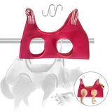 Maxbell Pet Dog Grooming Hammock Cat Dog Restraint Bag for Nail Clipping Trimming XS Red