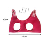 Maxbell Pet Dog Grooming Hammock Cat Dog Restraint Bag for Nail Clipping Trimming XS Red