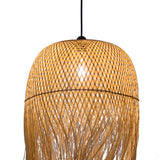 Maxbell Bamboo Pendant Light Lamp Shade Hanging Chandelier for Hotel Restaurant Bar