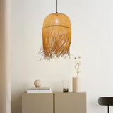 Maxbell Bamboo Pendant Light Lamp Shade Hanging Chandelier for Hotel Restaurant Bar
