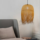 Maxbell Bamboo Pendant Light Lamp Shade Hanging Chandelier for Hotel Restaurant Bar