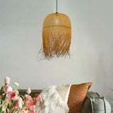Maxbell Bamboo Pendant Light Lamp Shade Hanging Chandelier for Hotel Restaurant Bar