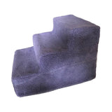 Maxbell Cat Pet Ramp Ladder Washable Dog 3 Steps Ladder for Climbing up Dogs Violet