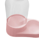 Maxbell Automatic Pet Feeder Food Bowls Food Dispenser Kitten Waterer Bunny Dish Pink Food