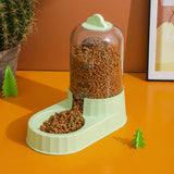 Maxbell Automatic Pet Feeder Food Bowls Food Dispenser Kitten Waterer Bunny Dish Green Food
