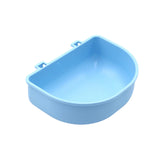 Maxbell Portable Pet Bowl Kennel Hanging Puppy Food Waterer Feeder Cat Dishes Reusable Blue