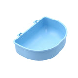 Maxbell Portable Pet Bowl Kennel Hanging Puppy Food Waterer Feeder Cat Dishes Reusable Blue