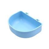 Maxbell Portable Pet Bowl Kennel Hanging Puppy Food Waterer Feeder Cat Dishes Reusable Blue