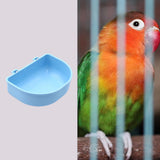 Maxbell Portable Pet Bowl Kennel Hanging Puppy Food Waterer Feeder Cat Dishes Reusable Blue