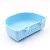 Maxbell Portable Pet Bowl Kennel Hanging Puppy Food Waterer Feeder Cat Dishes Reusable Blue