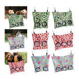 Maxbell Bunny Guinea Hay Storage Feeding Bags Practical Waterproof Surface Avocado Size S