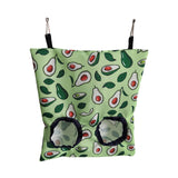 Maxbell Bunny Guinea Hay Storage Feeding Bags Practical Waterproof Surface Avocado Size S