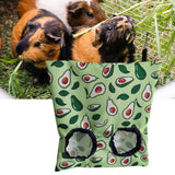 Maxbell Bunny Guinea Hay Storage Feeding Bags Practical Waterproof Surface Avocado Size S