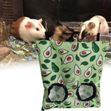 Maxbell Bunny Guinea Hay Storage Feeding Bags Practical Waterproof Surface Avocado Size S
