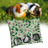 Maxbell Bunny Guinea Hay Storage Feeding Bags Practical Waterproof Surface Avocado Size L