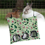 Maxbell Bunny Guinea Hay Storage Feeding Bags Practical Waterproof Surface Avocado Size L