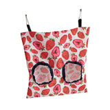 Maxbell Bunny Guinea Hay Storage Feeding Bags Practical Waterproof Surface Strawberry Size S