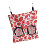 Maxbell Bunny Guinea Hay Storage Feeding Bags Practical Waterproof Surface Strawberry Size S