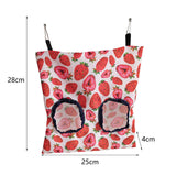 Maxbell Bunny Guinea Hay Storage Feeding Bags Practical Waterproof Surface Strawberry Size S