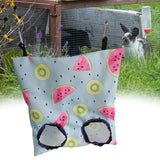 Maxbell Bunny Guinea Hay Storage Feeding Bags Practical Waterproof Surface Watermelon Size S