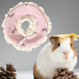Maxbell Recovery Collar Pets Collar Guinea Pigs Anti Bite Lick Hamster Cone Collar Pink S