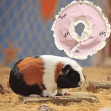 Maxbell Recovery Collar Pets Collar Guinea Pigs Anti Bite Lick Hamster Cone Collar Pink L
