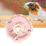 Maxbell Recovery Collar Pets Collar Guinea Pigs Anti Bite Lick Hamster Cone Collar Pink L