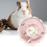 Maxbell Recovery Collar Pets Collar Guinea Pigs Anti Bite Lick Hamster Cone Collar Pink L