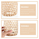Maxbell Bamboo Handwoven Lamp Shade Ceiling Pendant Light Cover for Office Bedroom 18cmx6cm