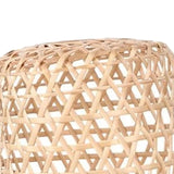 Maxbell Bamboo Handwoven Lamp Shade Ceiling Pendant Light Cover for Office Bedroom 18cmx6cm