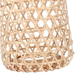 Maxbell Bamboo Handwoven Lamp Shade Ceiling Pendant Light Cover for Office Bedroom 18cmx6cm