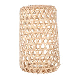 Maxbell Bamboo Handwoven Lamp Shade Ceiling Pendant Light Cover for Office Bedroom 18cmx6cm