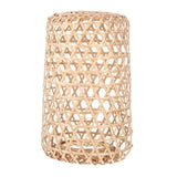 Maxbell Bamboo Handwoven Lamp Shade Ceiling Pendant Light Cover for Office Bedroom 18cmx6cm