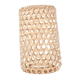 Maxbell Bamboo Handwoven Lamp Shade Ceiling Pendant Light Cover for Office Bedroom 18cmx6cm