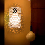 Maxbell Bamboo Handwoven Lamp Shade Ceiling Pendant Light Cover for Office Bedroom 18cmx6cm