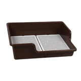 Maxbell Pet Dog Toilet Puppy Training Potty Tray Removable Anti Splashing Indoor Coffee