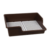 Maxbell Pet Dog Toilet Puppy Training Potty Tray Removable Anti Splashing Indoor Coffee