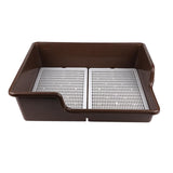 Maxbell Pet Dog Toilet Puppy Training Potty Tray Removable Anti Splashing Indoor Coffee