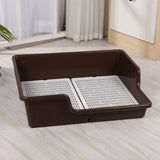 Maxbell Pet Dog Toilet Puppy Training Potty Tray Removable Anti Splashing Indoor Coffee