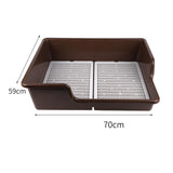 Maxbell Pet Dog Toilet Puppy Training Potty Tray Removable Anti Splashing Indoor Coffee