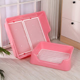 Maxbell Pet Dog Toilet Puppy Training Potty Tray Removable Anti Splashing Indoor Pink