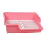 Maxbell Pet Dog Toilet Puppy Training Potty Tray Removable Anti Splashing Indoor Pink