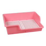 Maxbell Pet Dog Toilet Puppy Training Potty Tray Removable Anti Splashing Indoor Pink